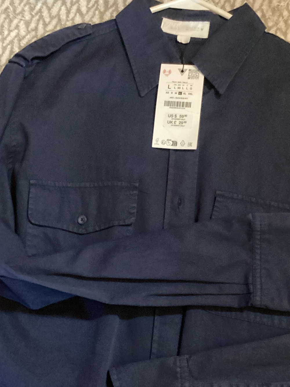 ZaraCargo Button-Down Shirt